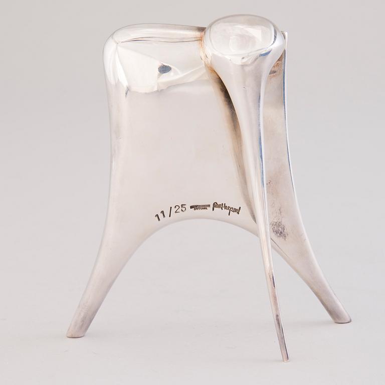 POUL HAVGAARD, SKULPTUR, silver. Lapponia 1982.