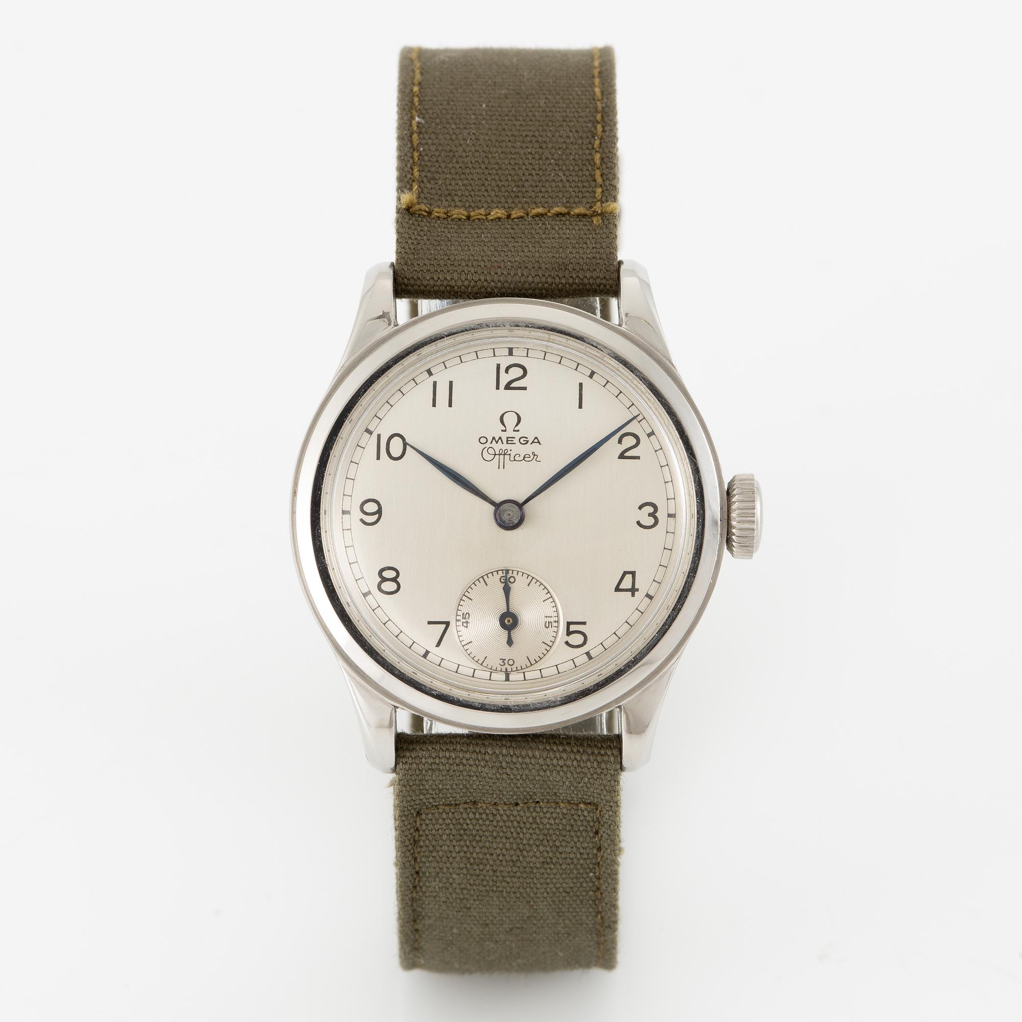 Omega, Officer, wristwatch, 30.5 mm.
