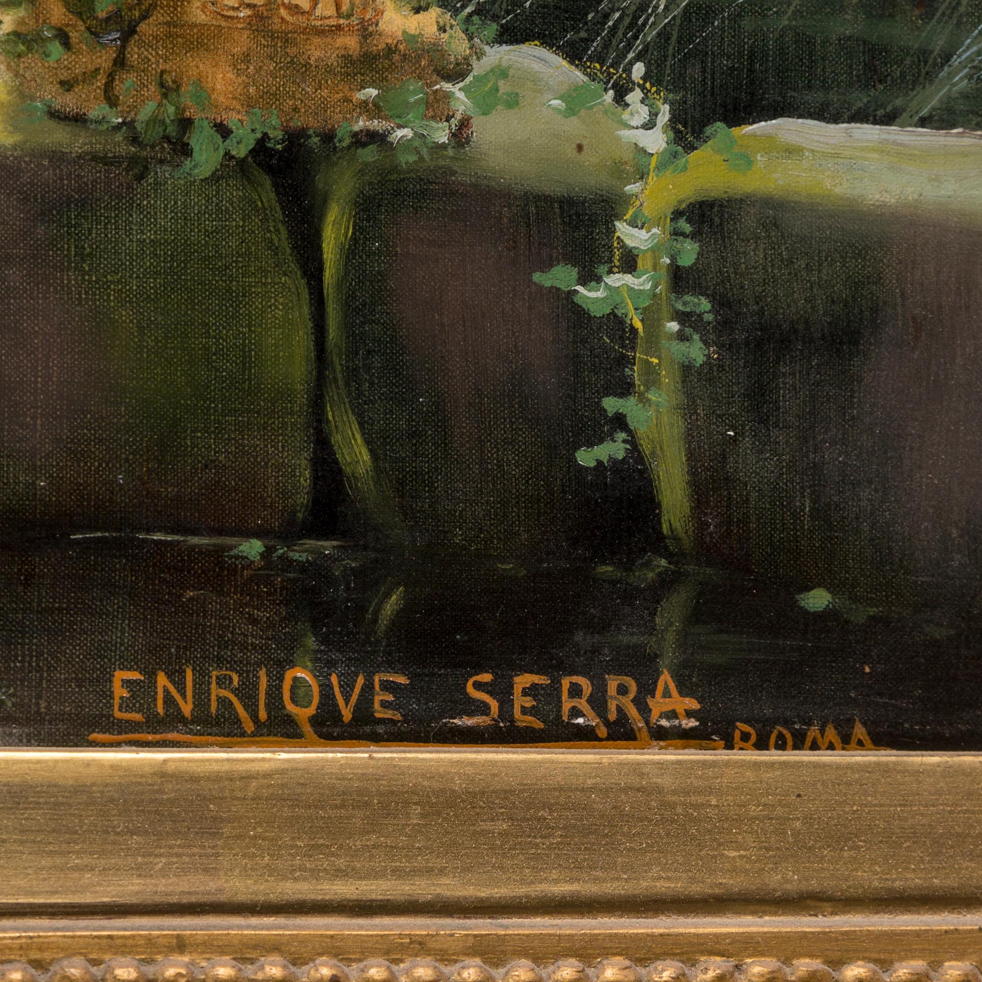 ENRIQUE SERRA Y AUQUÉ,  oil on canvas, signed, Roma.