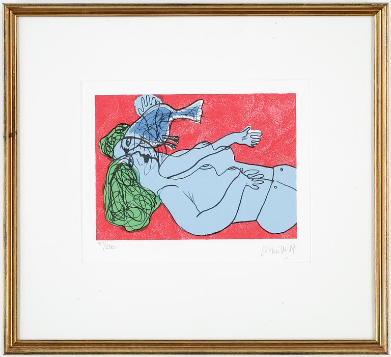 BEVERLOO CORNEILLE, litografi, signerad och numrerad 87/200, daterad 87.