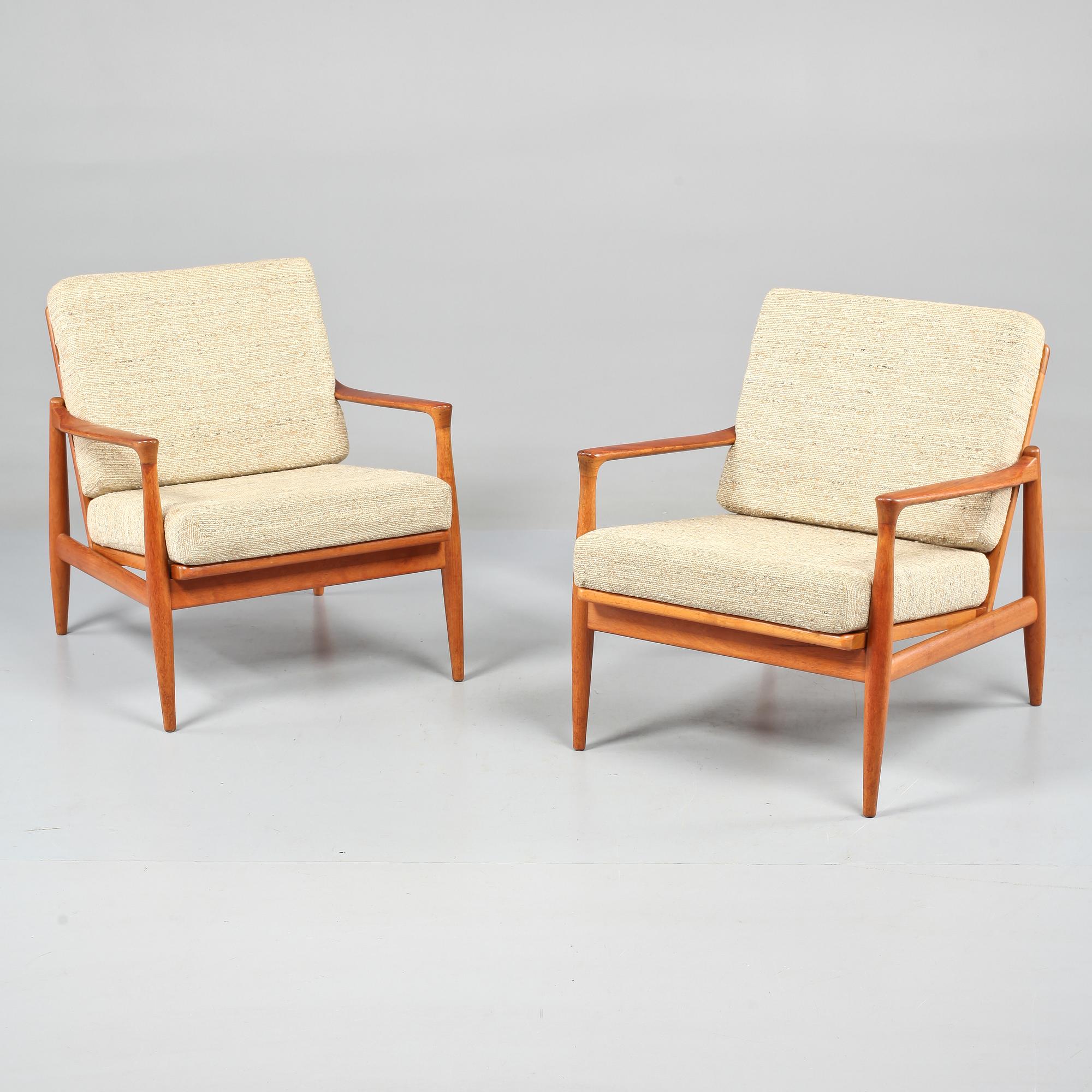 FÅTÖLJER, ett par, Danmark, 1960-talets.