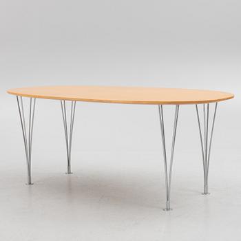 Bruno Mathsson & Piet Hein, a "Superellips" dining table, Bruno Mathsson International, Sweden.