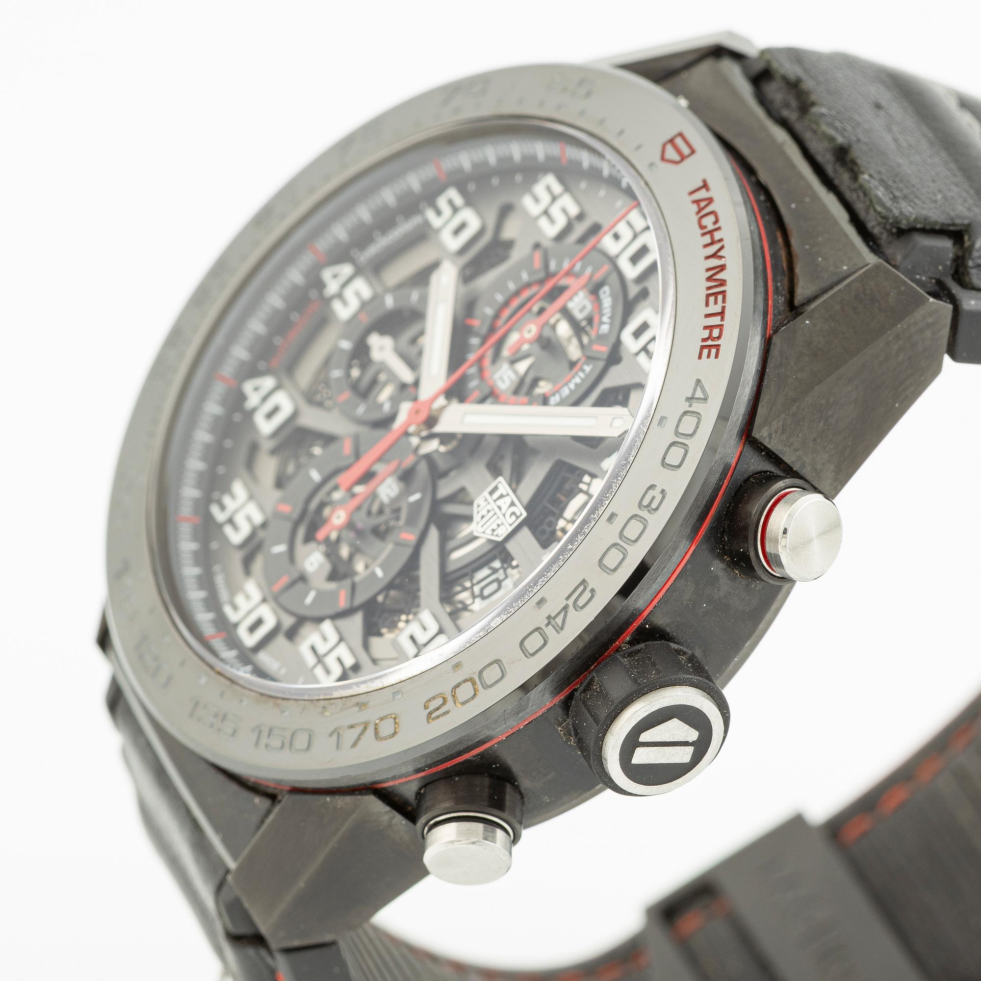 TAG Heuer, Carrera, wristwatch, chronograph, 45 mm.