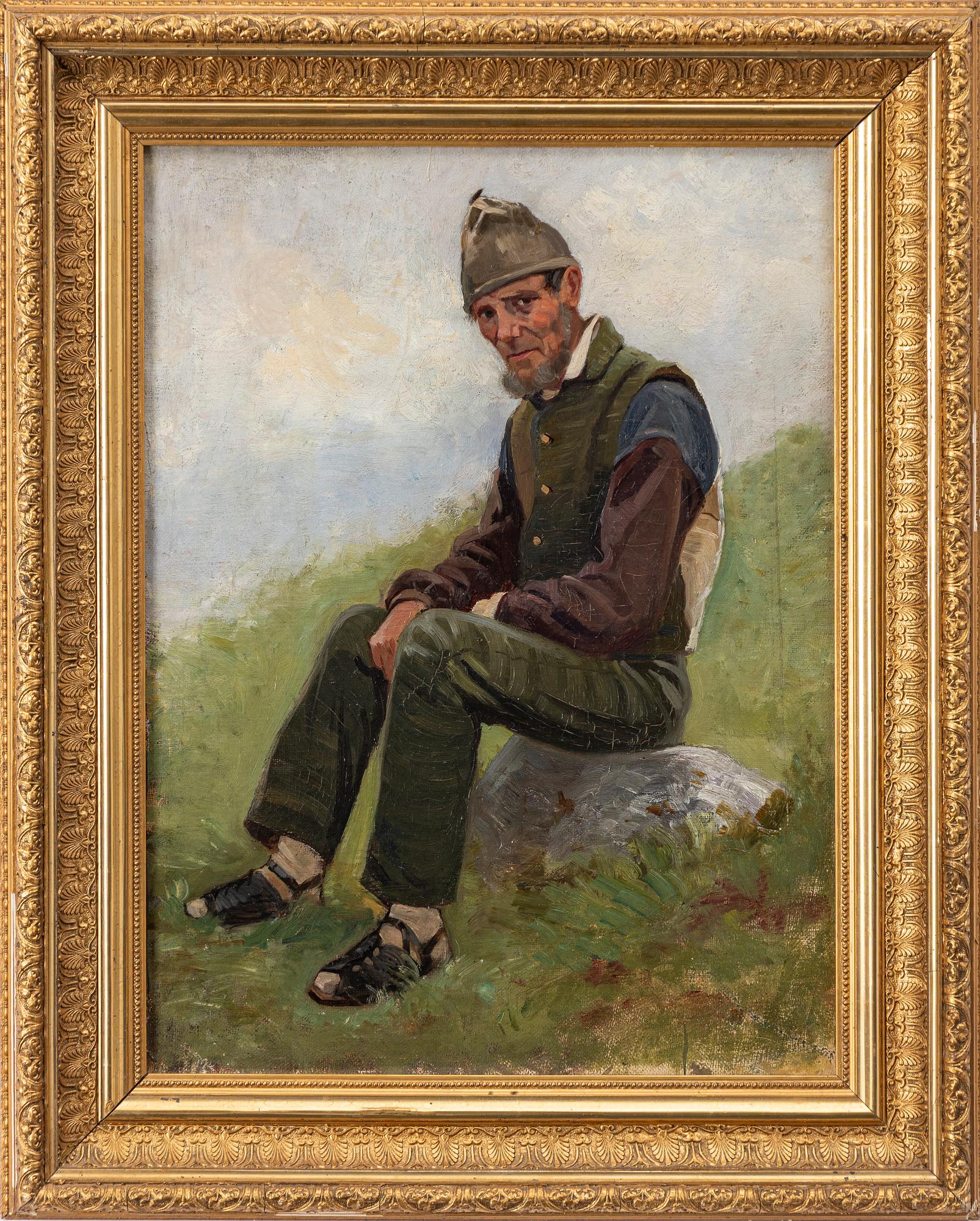 Ottilia Adelborg, tillskriven, Vilande man.