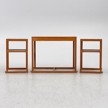 Carl Malmsten, a nest of three 'Släden' tables.