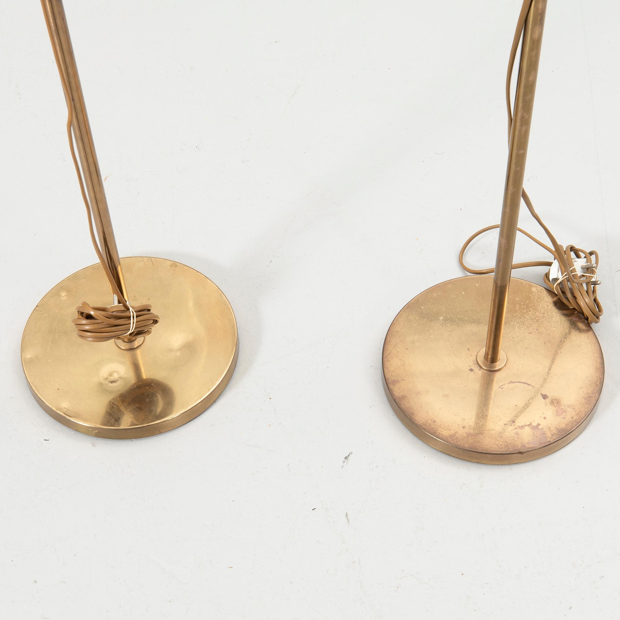 Floor lamps, a pair, model G 132, Bergboms, late 20th century.