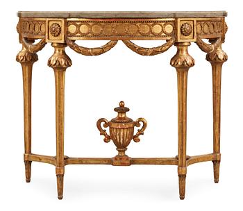 A Gustavian late 18th century console table.