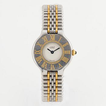 must de CARTIER, Must 21, wristwatch, 28 mm.