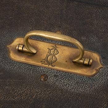 Firma Alexandre Gueyton, 12 st skedar, silver ur Youssopovs Skandinaviska servis, Paris, 1800-talets andra hälft,