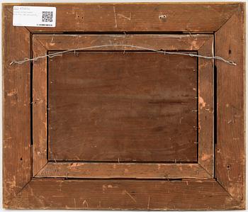 OKÄND KONSTNÄR, olja på pannå, ej signerad, 1800-tal.