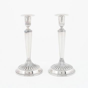 A pair of silver canldesticks, Ceson, Gothenburg 1983.
