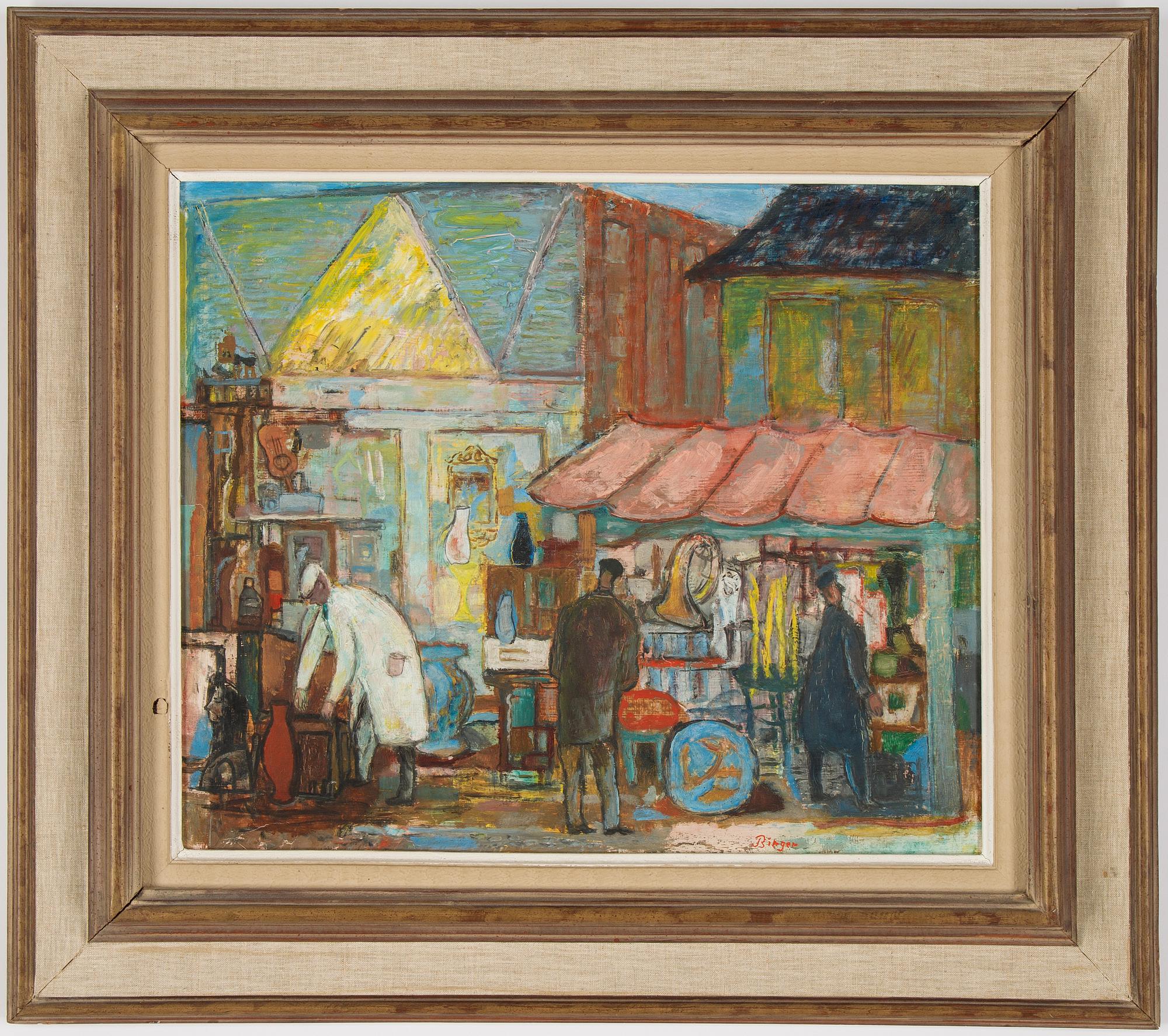 Birger Birger-Ericson, olja på pannå, signerad.