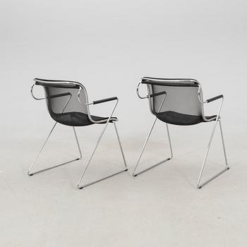 Charles Pollock, armchairs 2 pcs "Penelope" for Castelli, Italy, 1982.