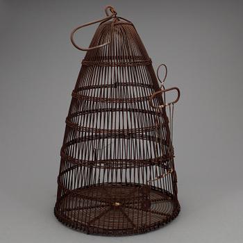 FÅGELBUR, trådarbete, enligt uppgift Frankrike, 1900-tal.