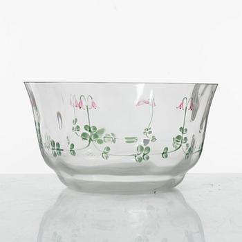 Eva Englund, a 27-piece 'Linnea' glass service, Orrefors.