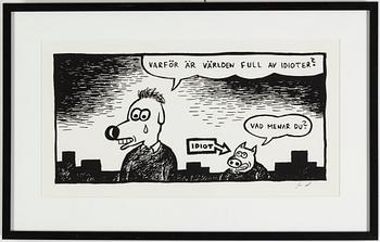 GUNNAR LUNDKVIST, silk  screen, signed in pencil.