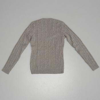 Three pair of cashmere sweaters by Ralph lauren.