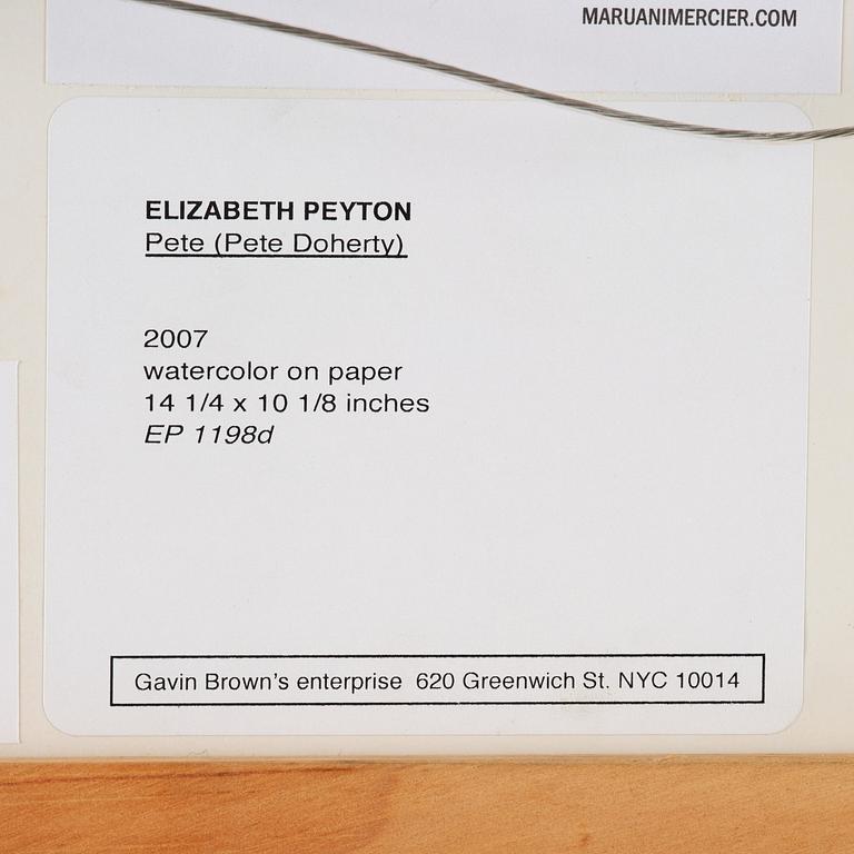 Elizabeth Peyton, "Pete (Pete Doherty)".