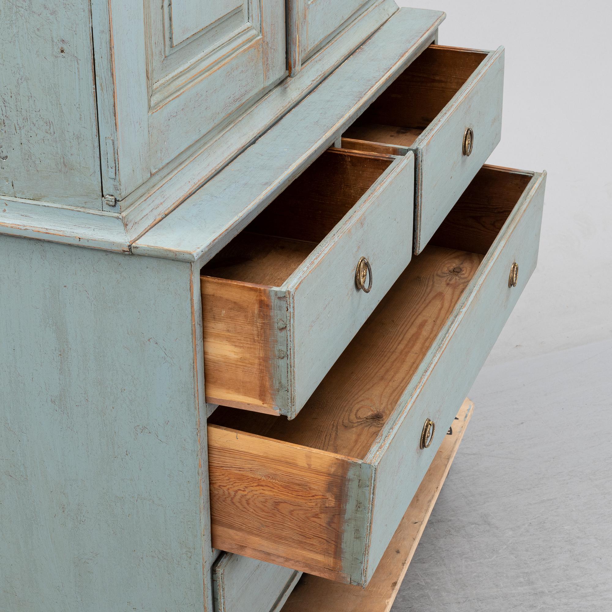 A compostite cabinet 18th and 19th Century.