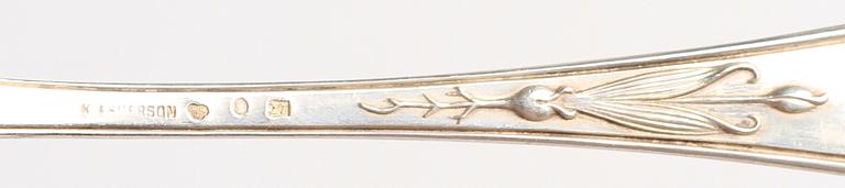 PARTI BESTICK 11 delar , silver, 1827-1912.