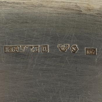 Ten Swedish silver dishes, including mark of KG Markström, Uppsala 1916.