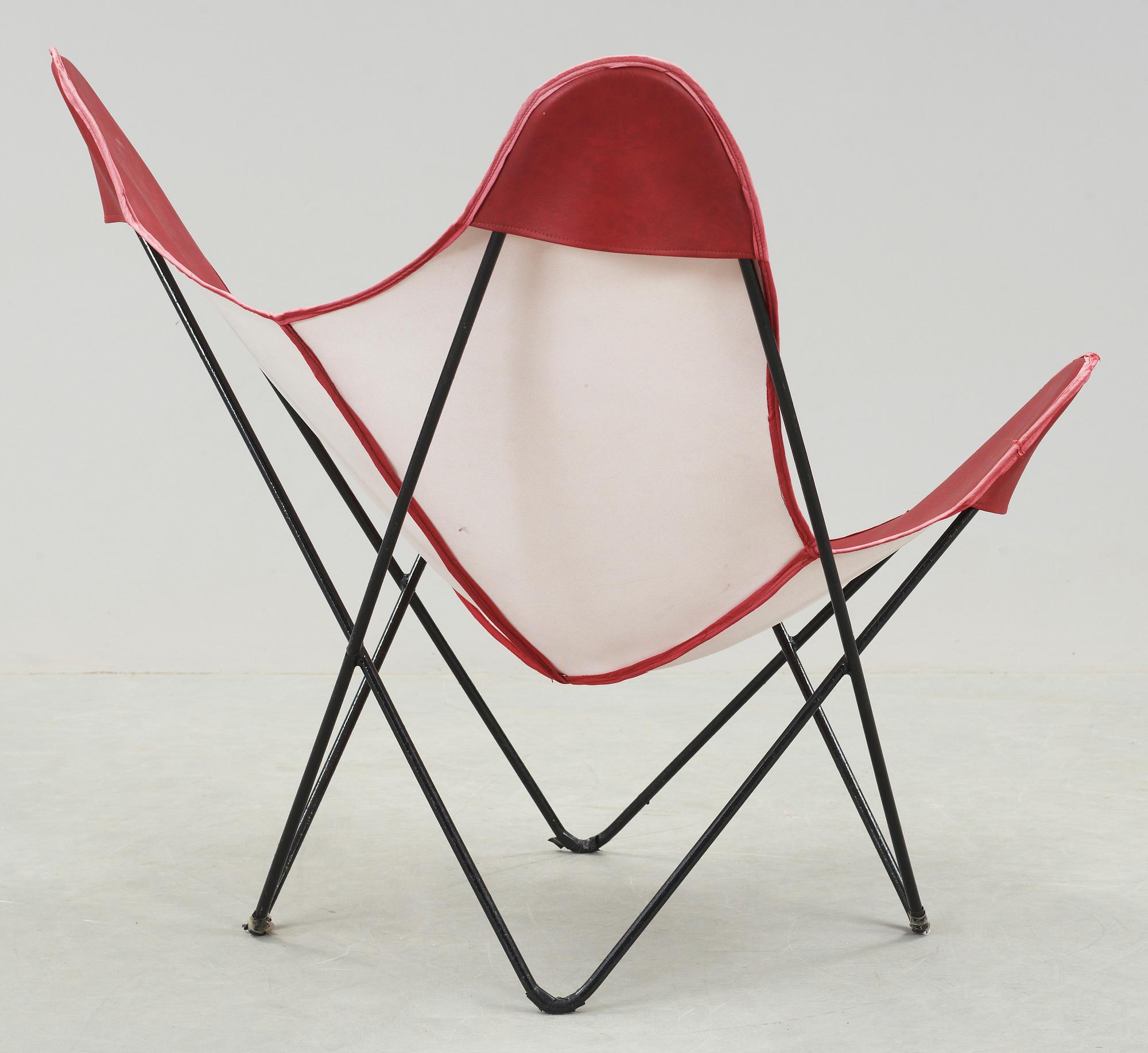 FLADDERMUSFÅTÖLJ, "Butterfly chair", 1900-talets senare hälft.