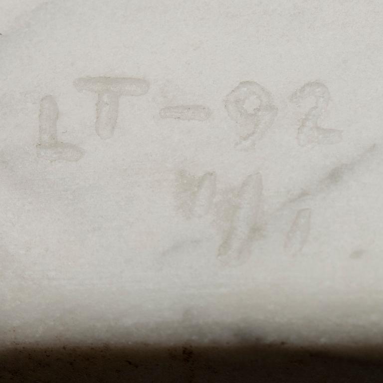 LEENA TURPEINEN-KITULA, skulptur, marmor, numrerad 1/1, signerad och daterad -92.