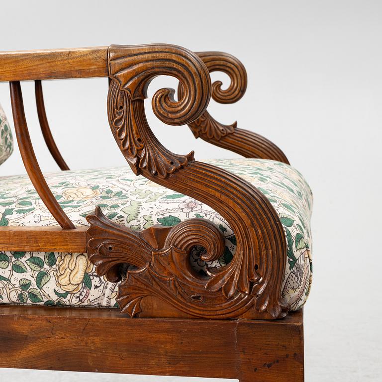 Armchair, Empire, PL Wolff Cabinetmaker Stormgaden No 194, Denmark. First half of the 19th century.