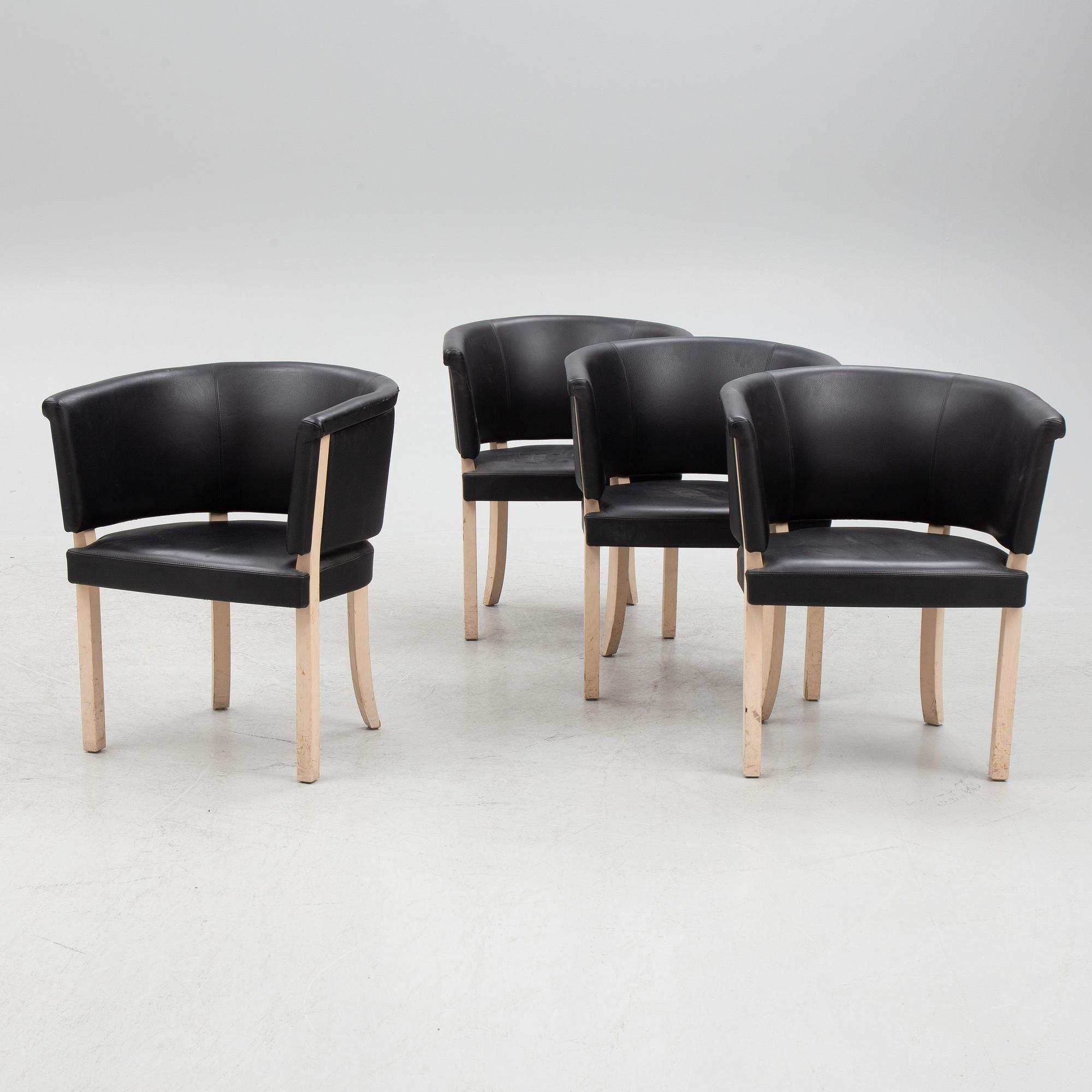 Åke Axelsson, a set of four 'Riksdagen' chairs, Gärsnäs 2008.