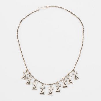 Kalevala Heli 1304643uori, silver plated bronze necklace.