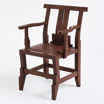 John Kandell, a patinated bronze 'Solitär' chair, Källemo, Sweden, ed. 3/7, only 3 chairs executed.