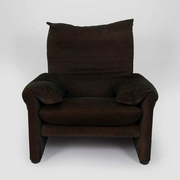 Vico Magistretti, A "Maralunga", armchair, Cassina, Italy.