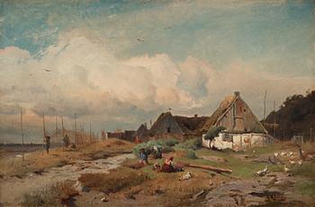 697. Gustaf Rydberg, Fishing village.