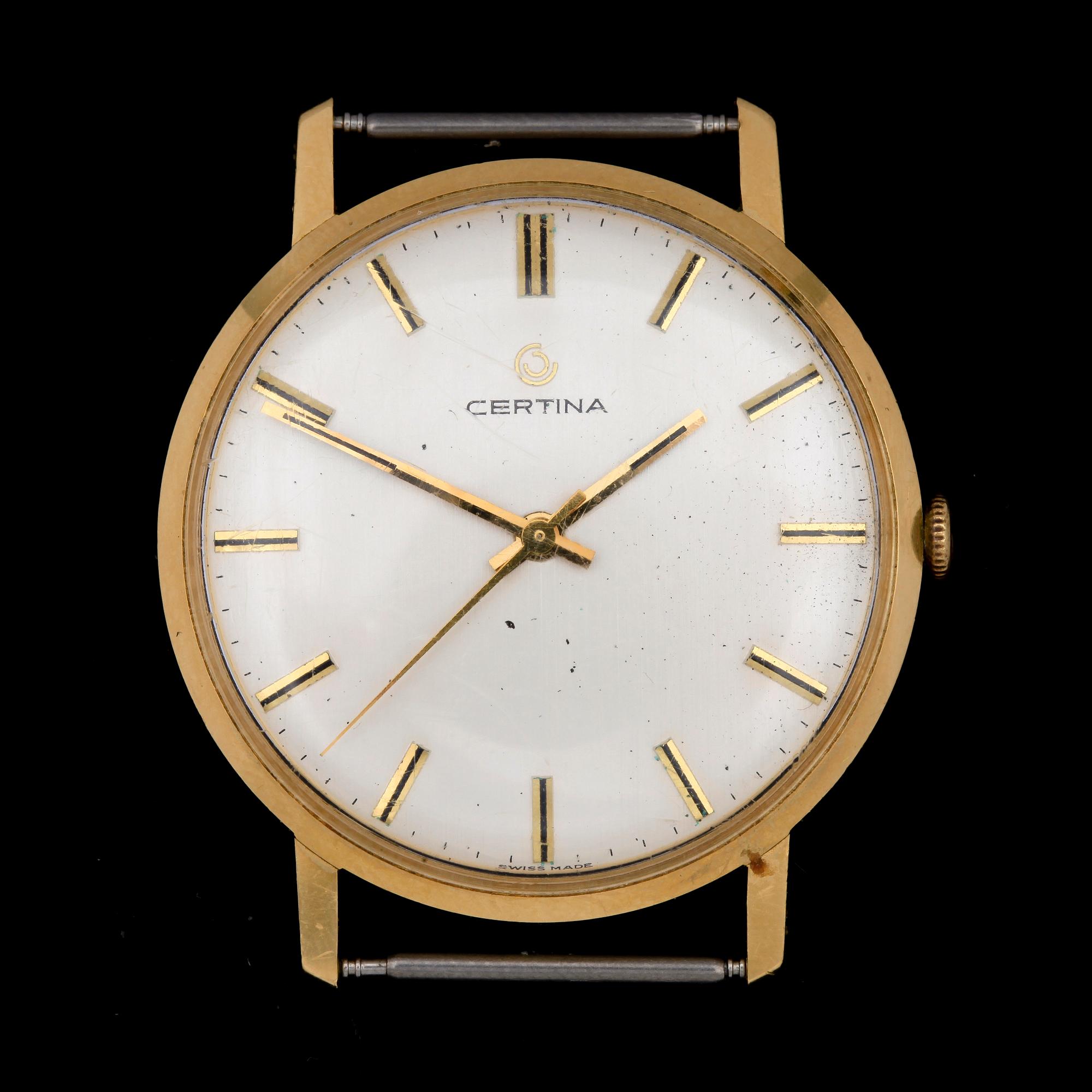 ARMBANDSUR, 2st, 18 k guld, Certina och Longines, 1900-talets andra hälft.