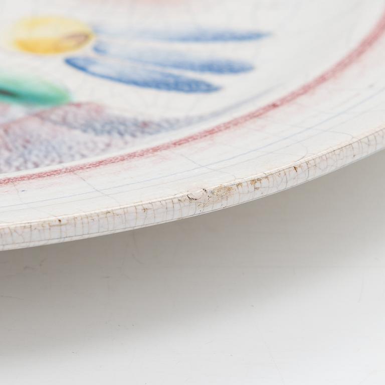 Birger Kaipiainen, a ceramic plate. Signed BK Arabia Suomi.
