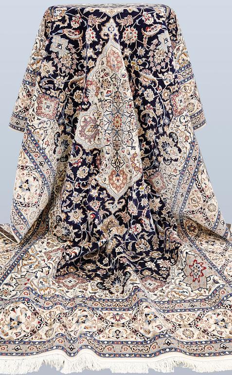 Matta, Nain, part silk, 294 x 200 cm.