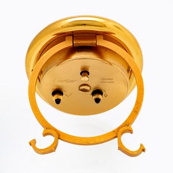 Cartier, bordsur / väckarklocka, 90 x 74 mm.