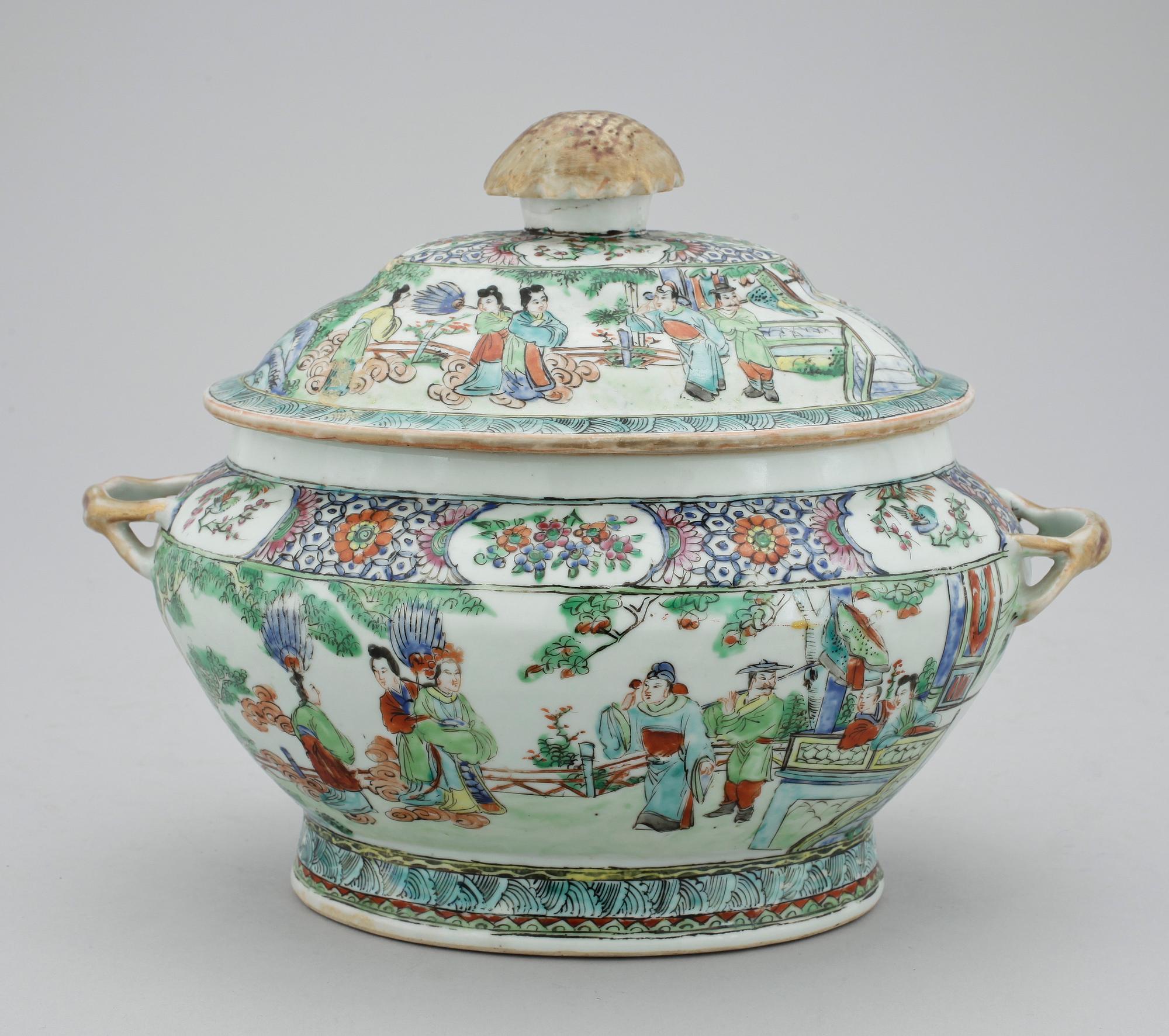 TERRIN, porslin, Kina tidigt 1900-tal.