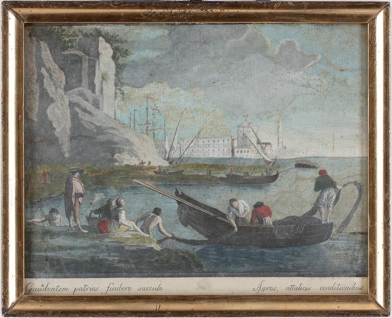 CARLE VERNET, efter, ett par, grafiska blad, trol 1800-tal.