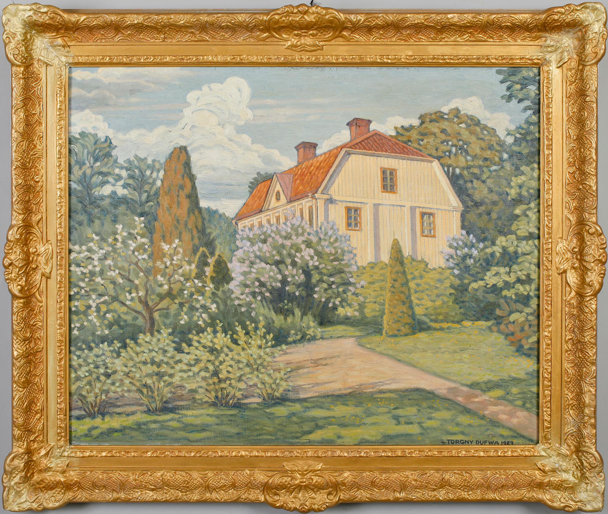 TORGNY DUFWA, olja på duk, signerad och daterad 1929.