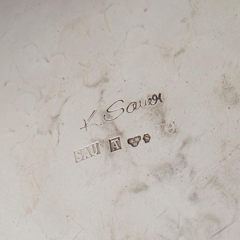 KARLHEINZ SAUER, vas av silver, Västerås 1972.