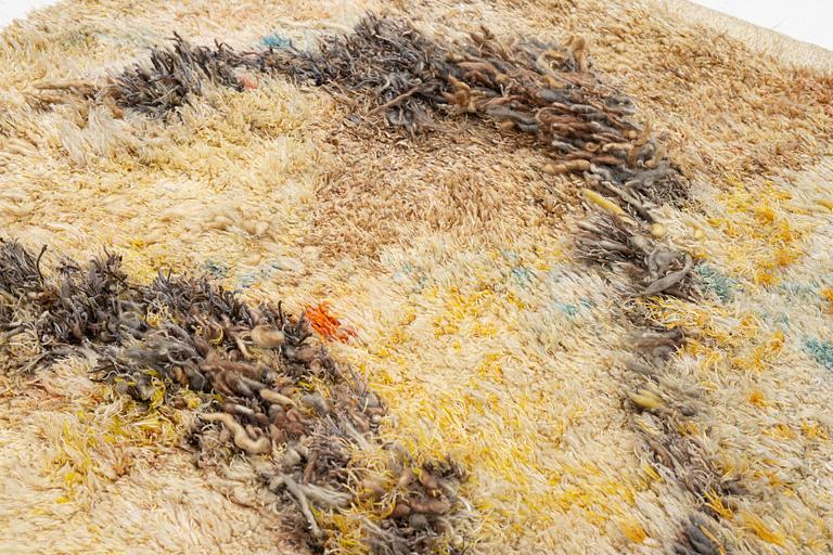 Woven tapestry, "Seidenwandt", rya variant, approx. 145 x 175 cm, Germany, signed B Bernhard.