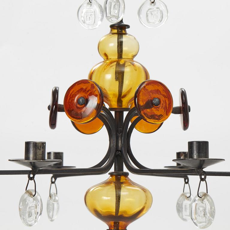 Erik Höglund, ceiling chandelier, Boda Smide, second half of the 20th century.