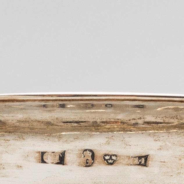 A parcel gilt silver bowl by Carl Tengsted Gothenburg 1834.