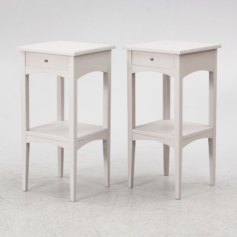 Nightstands, a pair, 20th century.