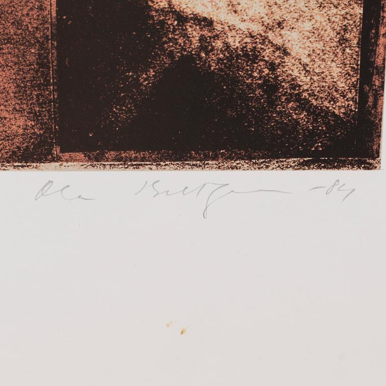 OLA BILLGREN, colour lithographe, signed and dater -84.
