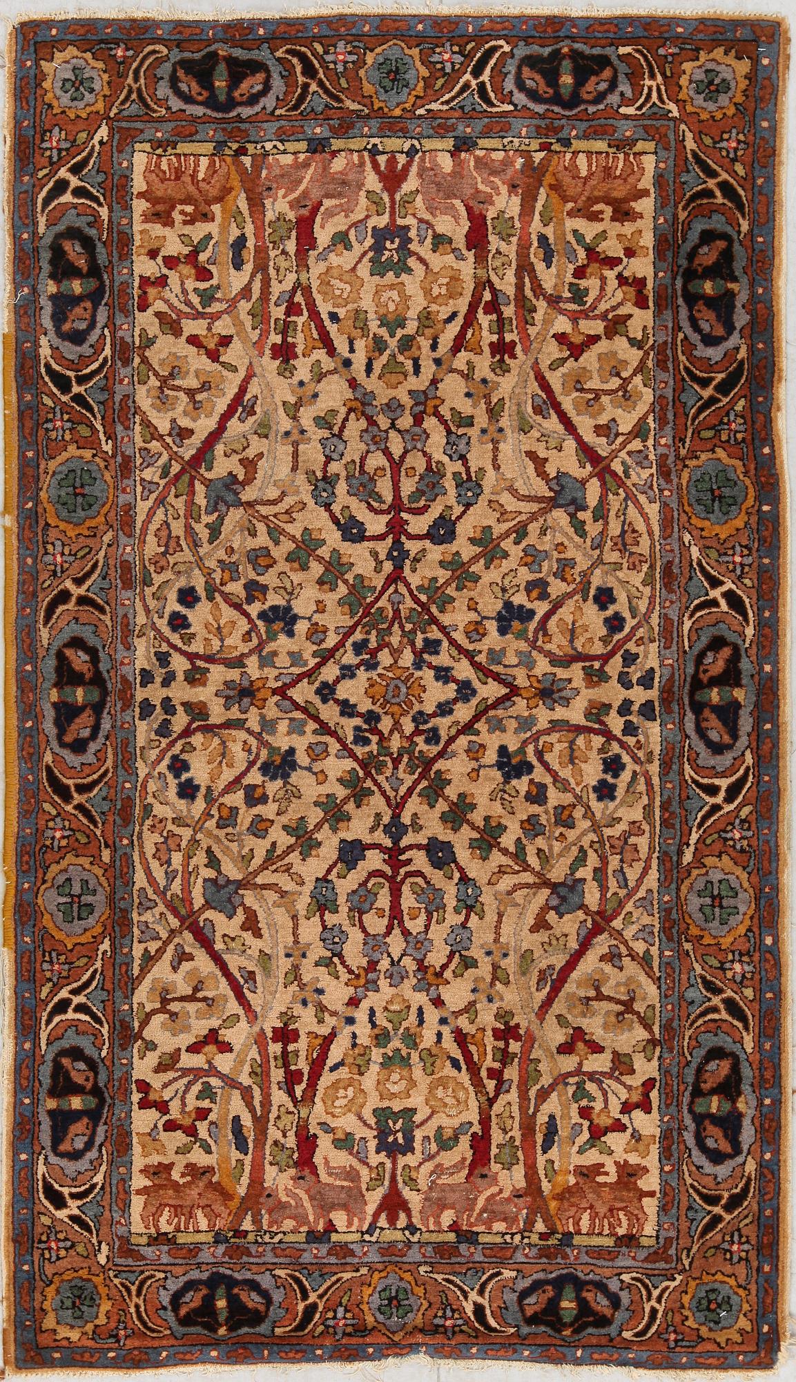 MATTA. Antik, Tefzet, figural, ca 175x102.