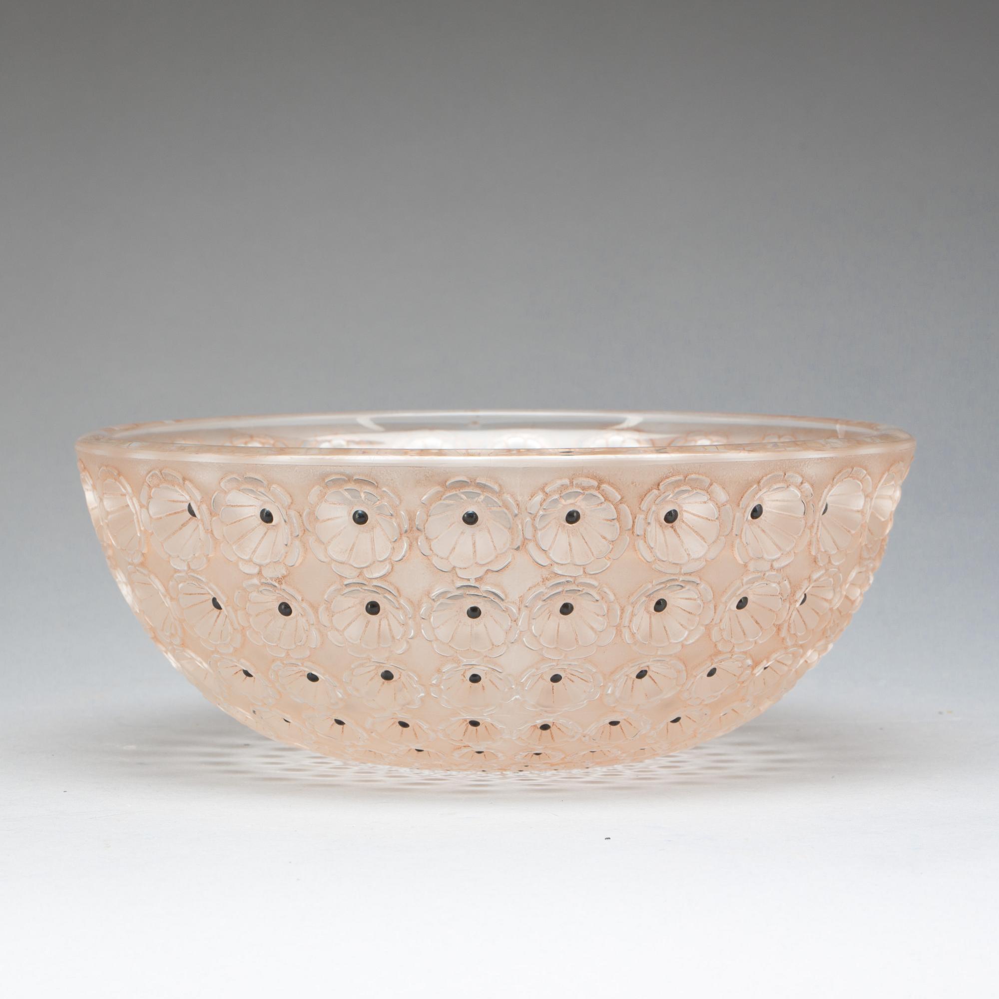 SKÅL, glas, Lalique, signerad Lalique France. 1900-talets andra hälft.