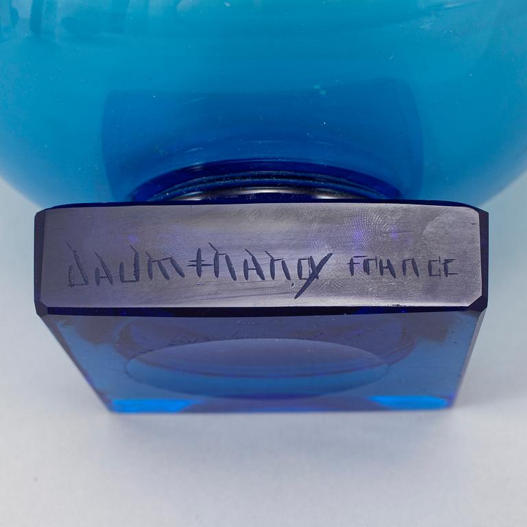 A glass bowl from Daum, Nancy, France.