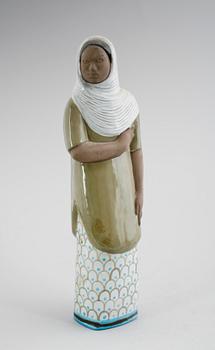FIGUR, lergods, Mari Simmulson, Upsala-Ekeby, 1900-talets mitt.